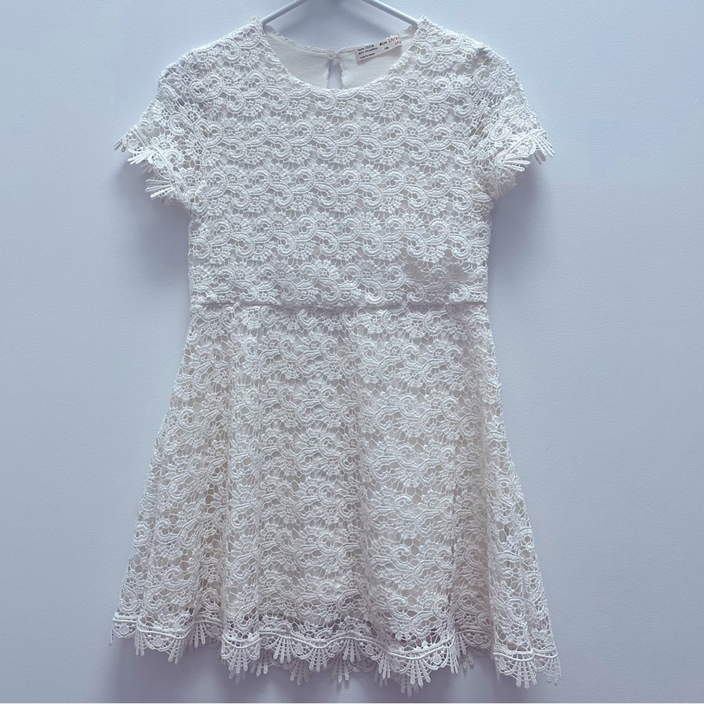 Zara Girls off-white/ivory Lace Dress size 13-14